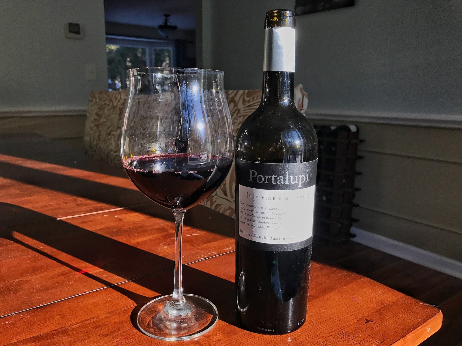 Portalupi Bottle and Wine Glass